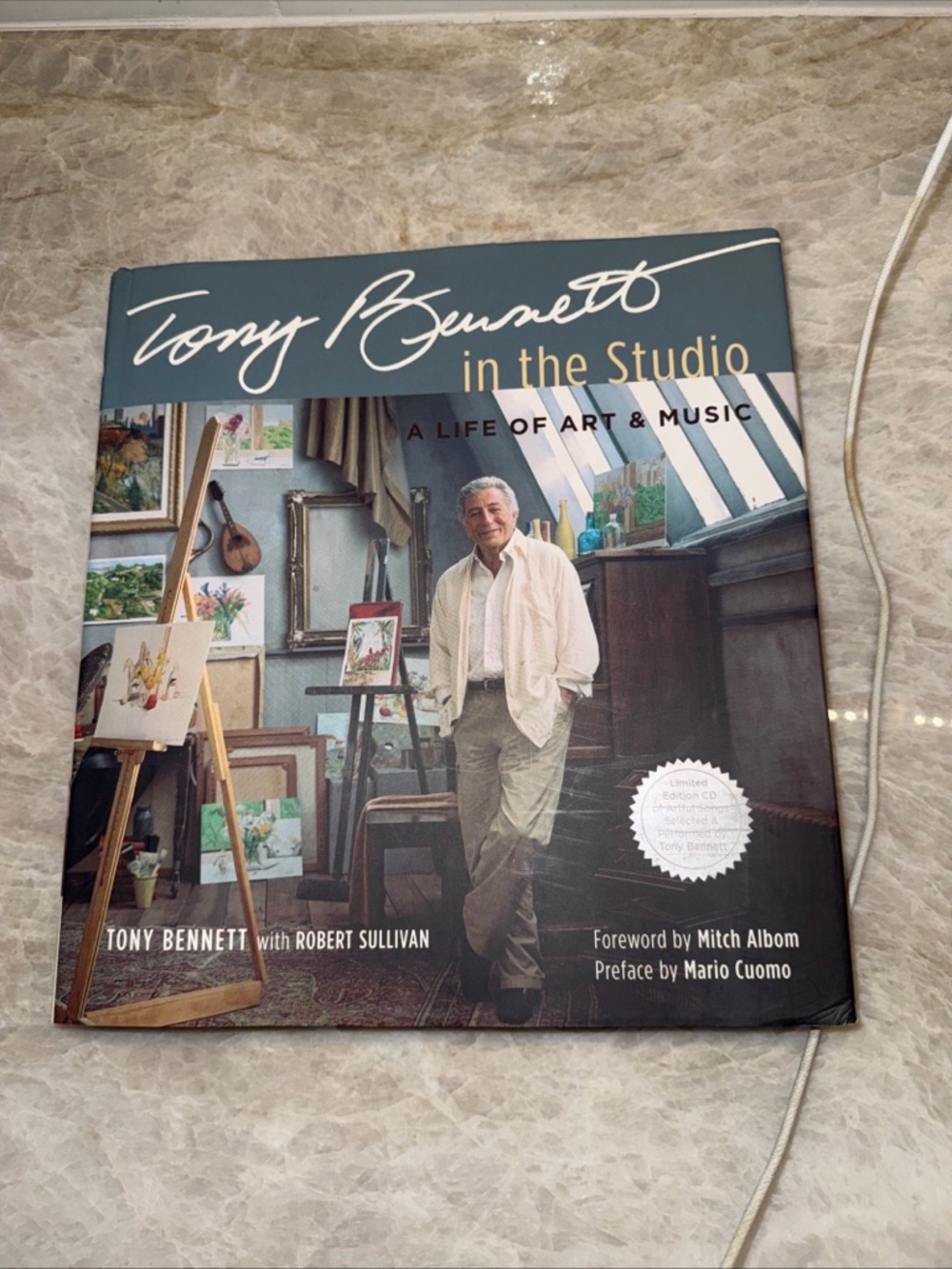 Tony Bennett in the studio – a life of art and music signed book